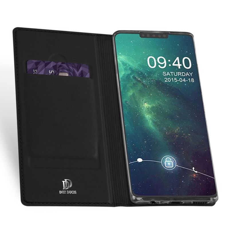 Læder Cover for Huawei Mate 30 Sort Skin Pro Serie Dux Ducis