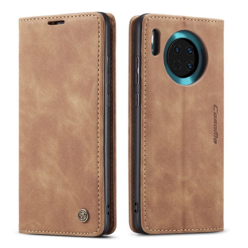 Læder Cover Huawei Mate 30 Sort Etui I Imiteret Læder Original