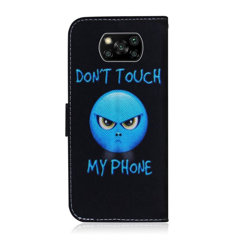 Flip Cover Læder for Xiaomi Poco X3 Emoji-Telefon