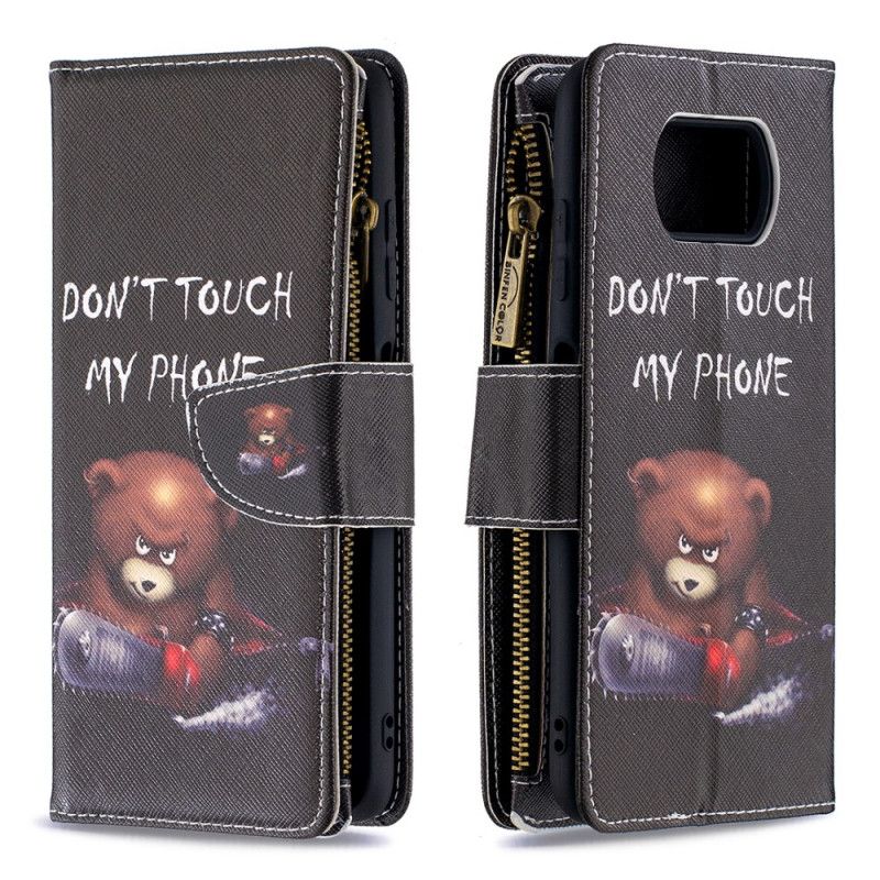 Flip Cover Xiaomi Poco X3 Bære Lynlåslomme