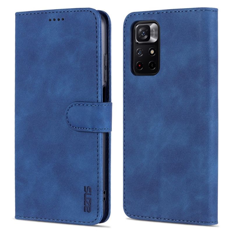 Flip Cover Xiaomi Redmi Note 11 / Poco M4 Pro 5g Azns Imiteret Læder