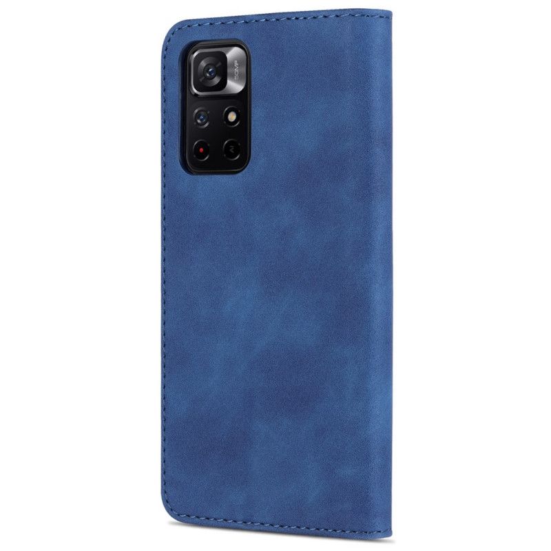 Flip Cover Xiaomi Redmi Note 11 / Poco M4 Pro 5g Azns Imiteret Læder