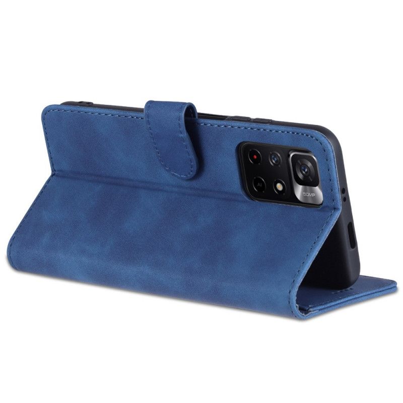 Flip Cover Xiaomi Redmi Note 11 / Poco M4 Pro 5g Azns Imiteret Læder