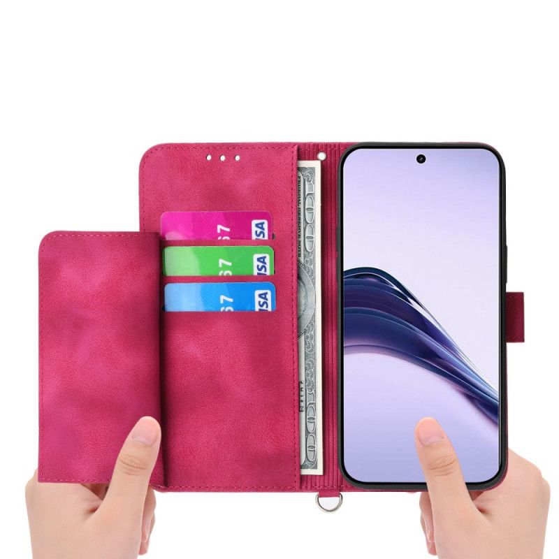 Flip Cover Realme 14 Pro 5g Blomsterblonder Med Rem