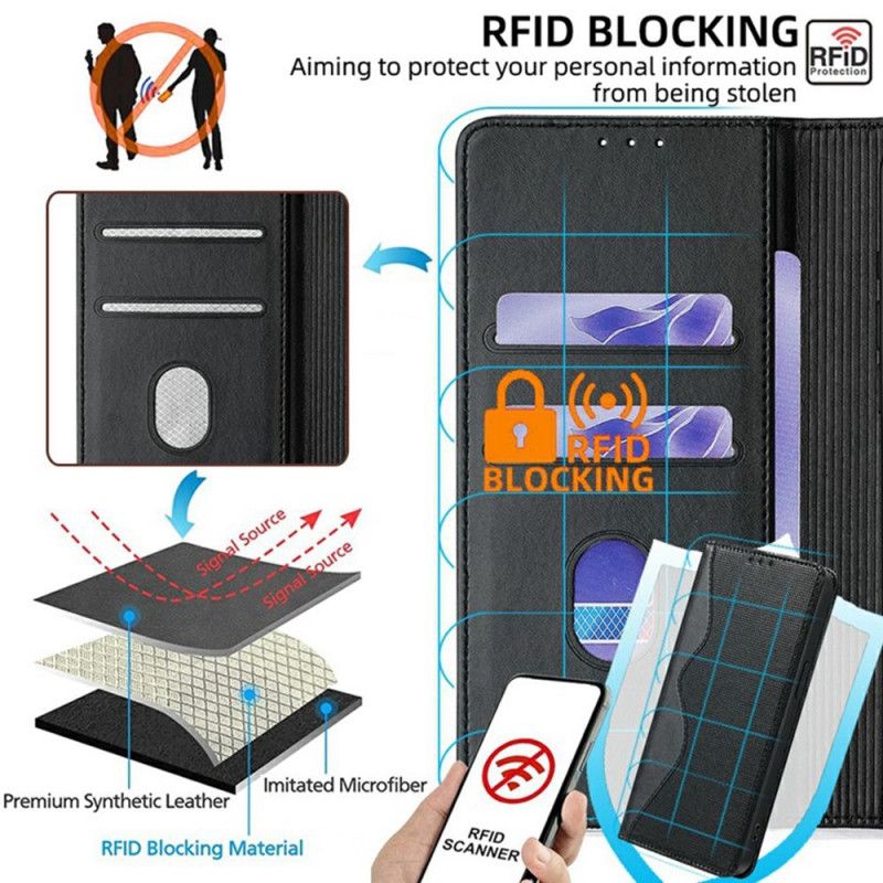 Flip Cover Realme 14 Pro 5g Bølget Design