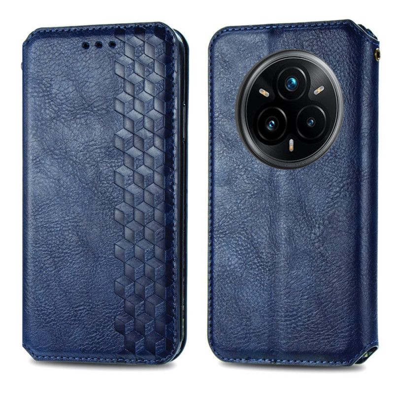 Flip Cover Realme 14 Pro 5g Diamantkant Med Ruskindseffekt