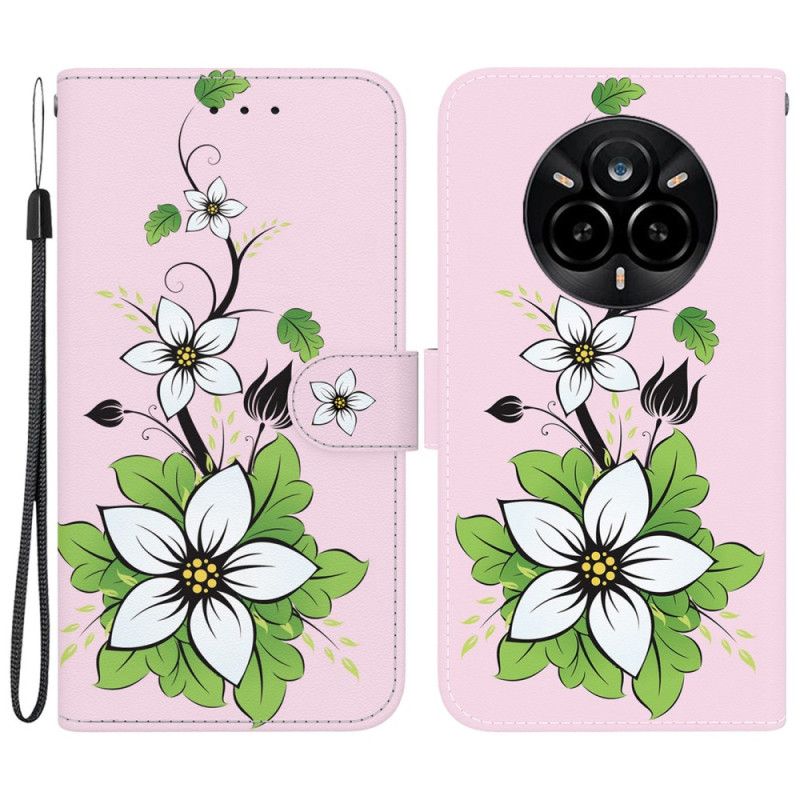 Flip Cover Realme 14 Pro 5g Liljemønster