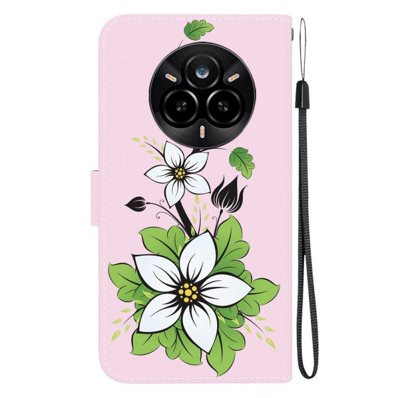 Flip Cover Realme 14 Pro 5g Liljemønster