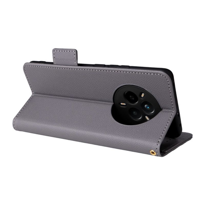 Flip Cover Realme 14 Pro 5g Litchi Kunstlæder Med Rem