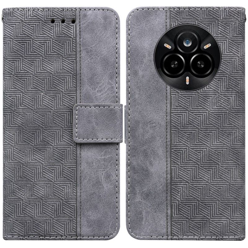 Flip Cover Realme 14 Pro 5g Vævet Mønster