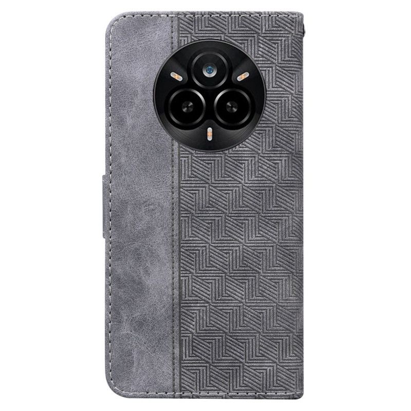 Flip Cover Realme 14 Pro 5g Vævet Mønster