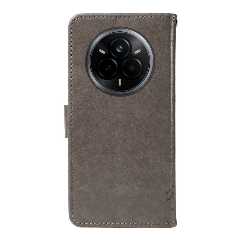 Flip Cover Til Realme 14 Pro 5g Træ Og Kat