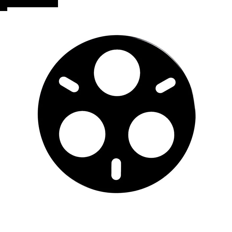 Hærdet Glaslinsebeskytter Til Realme 14 Pro 5g (sort Version)