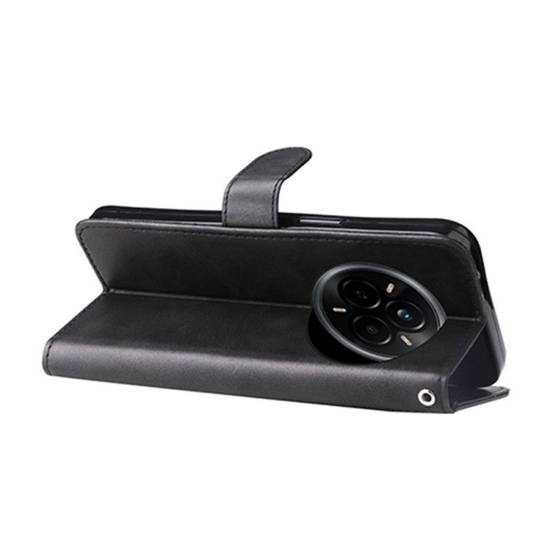 Læder Cover Realme 14 Pro 5g Lynlåslomme Foran