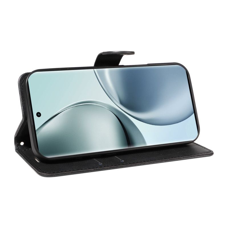 Læder Cover Realme 14 Pro 5g Telefon Etui Ensfarvet Kunstlæder