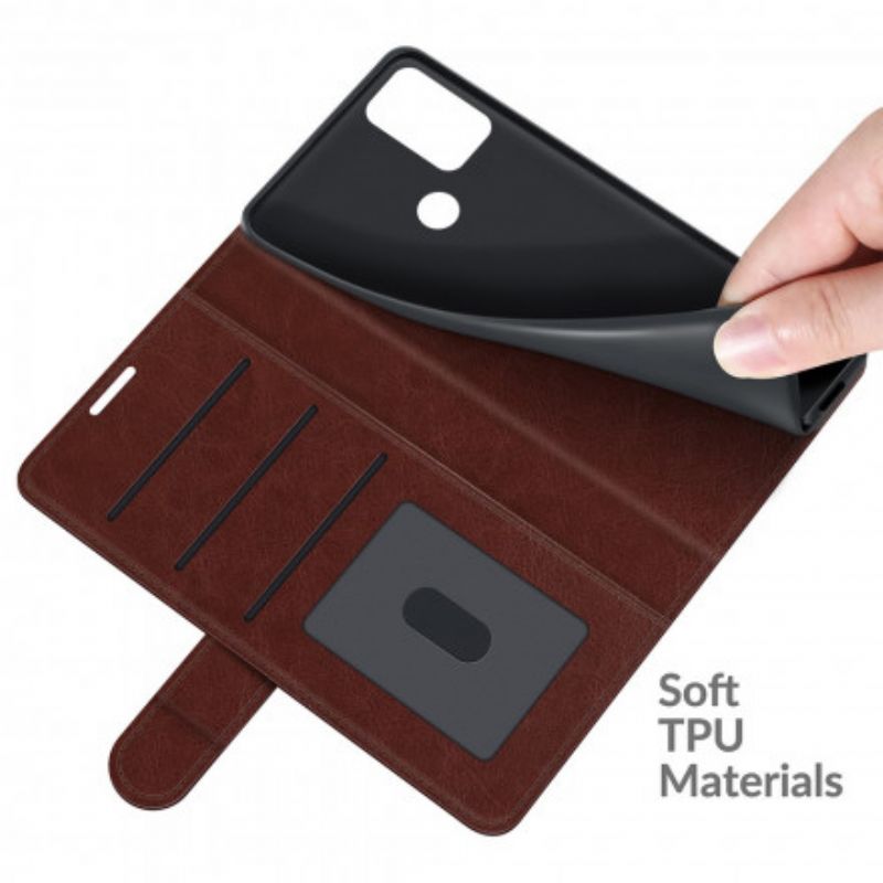 Læder Cover Moto G50 Telefon Etui Lædereffektdesign