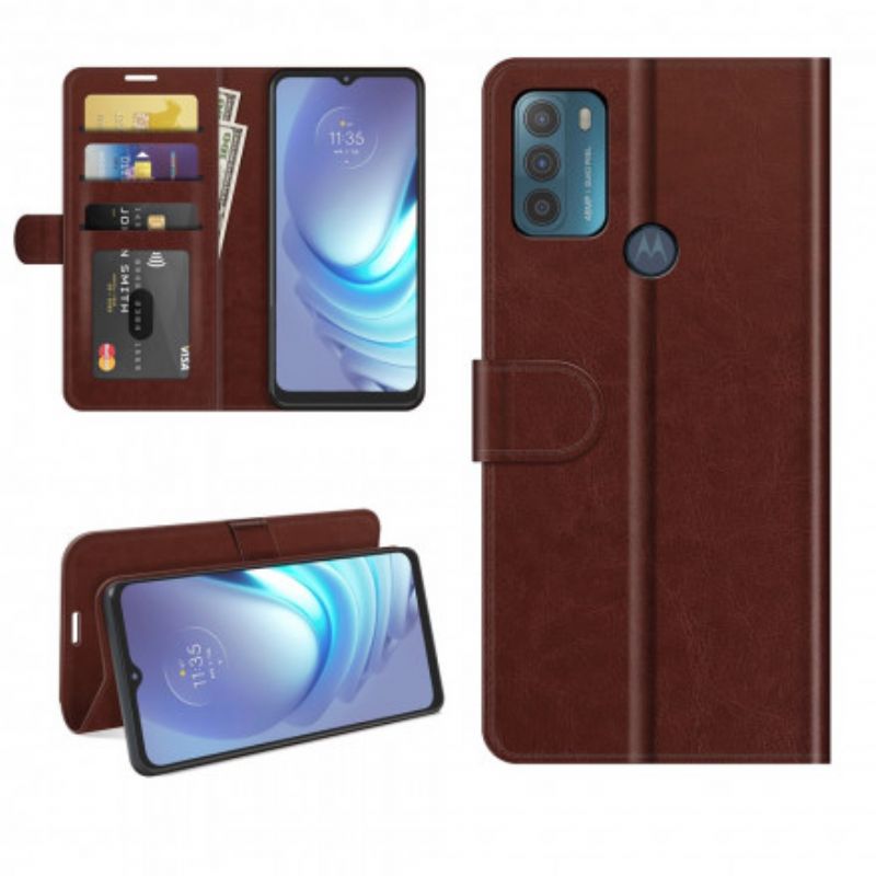 Læder Cover Moto G50 Telefon Etui Lædereffektdesign