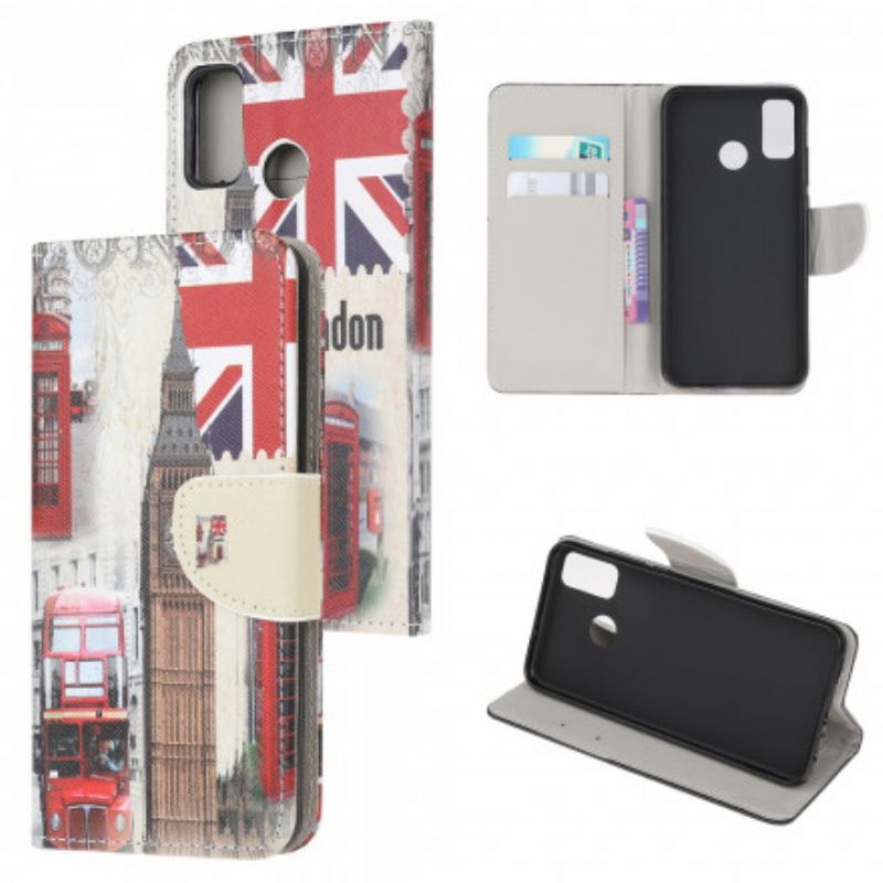Læder Cover Moto G50 Telefon Etui London Life