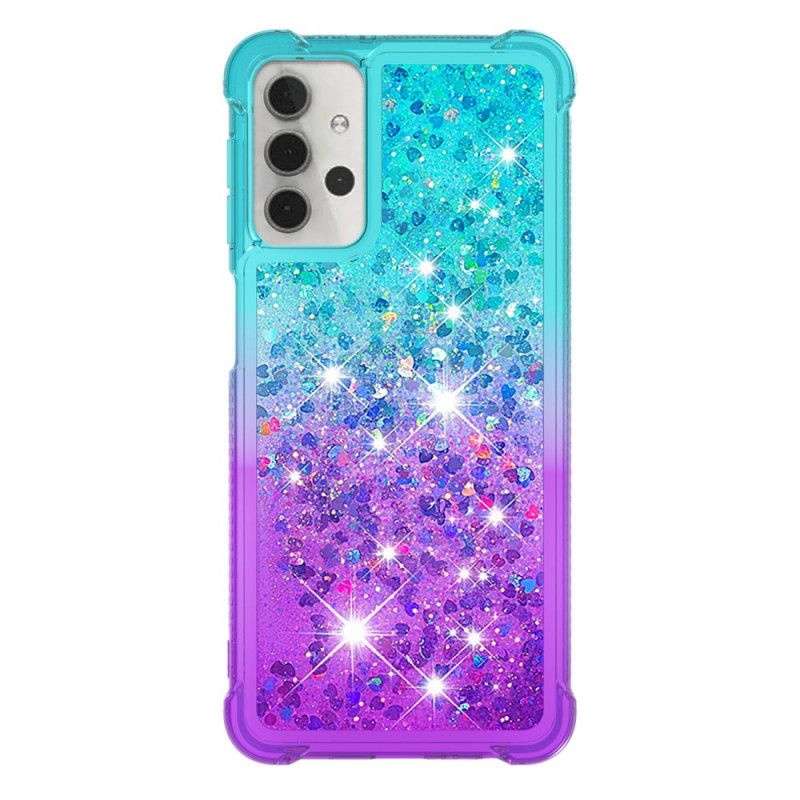 Cover Samsung Galaxy A32 5G Magenta Farvet Glitter