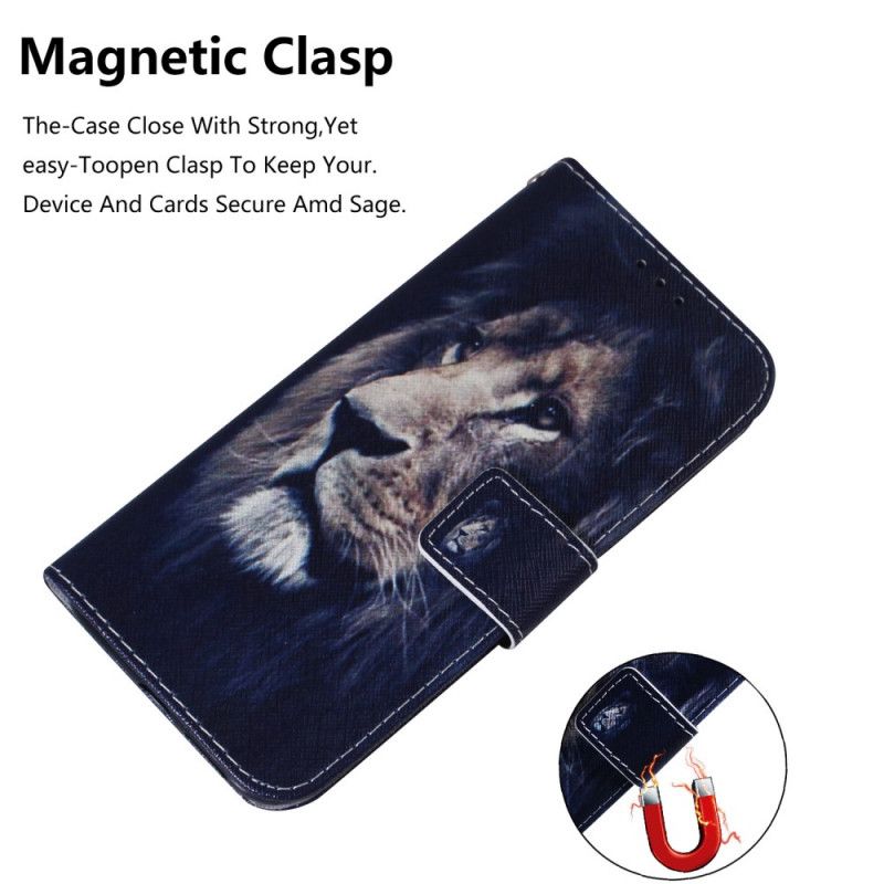 Flip Cover Huawei P Smart Pro Mobilcover Pro Drømmende Løve