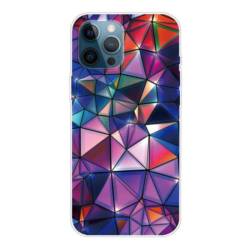 Cover iPhone 12 / 12 Pro Grå Mobilcover Fleksibel Geometri