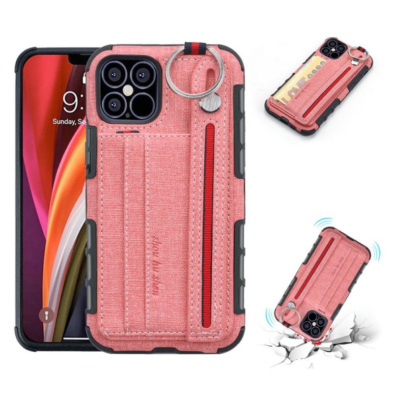 Cover iPhone 12 / 12 Pro Sort Shouhushen Stof