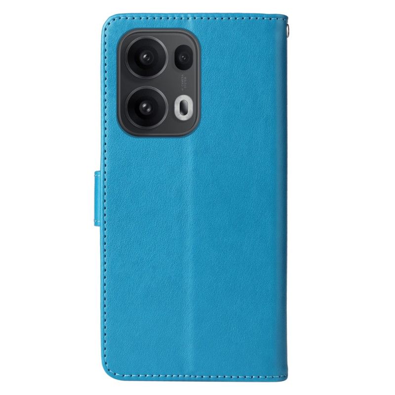 Flip Cover Oppo Reno 13 Pro 5g Blomsterbilleder