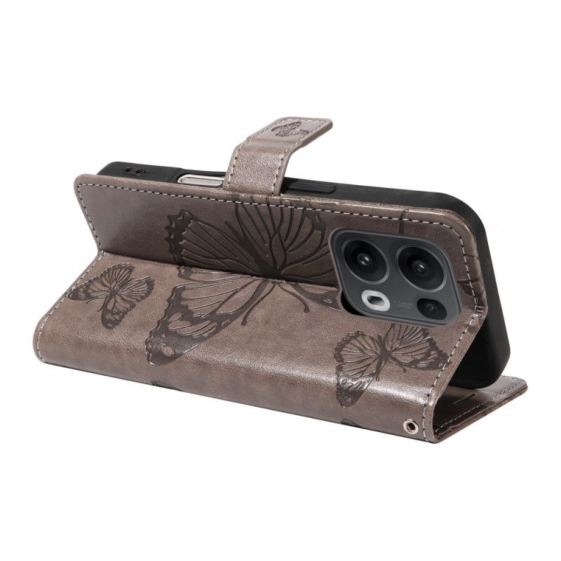 Flip Cover Til Oppo Reno 13 Pro 5g Kæmpesommerfugle