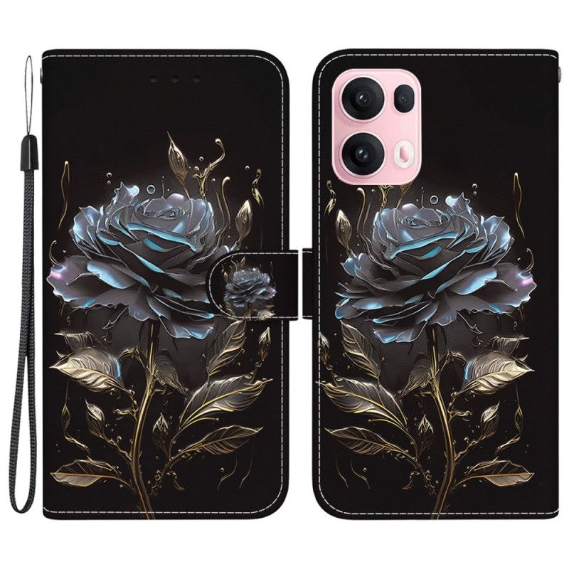 Læder Cover Oppo Reno 13 Pro 5g Sort Rose
