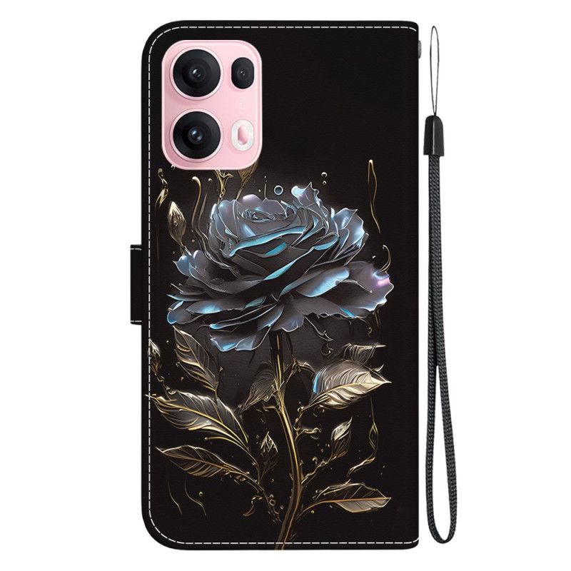 Læder Cover Oppo Reno 13 Pro 5g Sort Rose