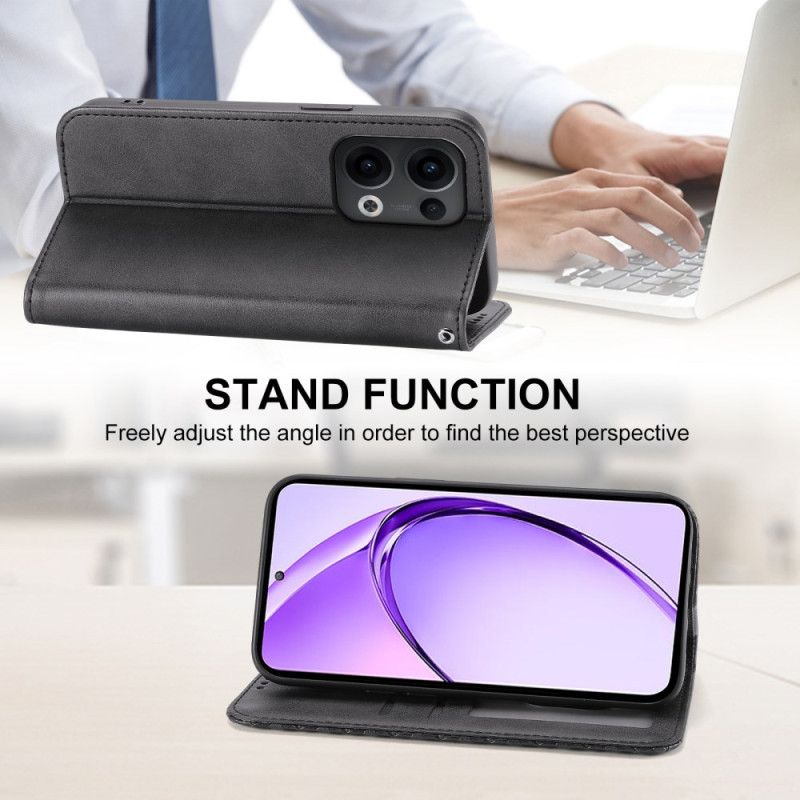 Læder Cover Oppo Reno 13 Pro 5g Telefon Etui Diamantmønster Med Rem