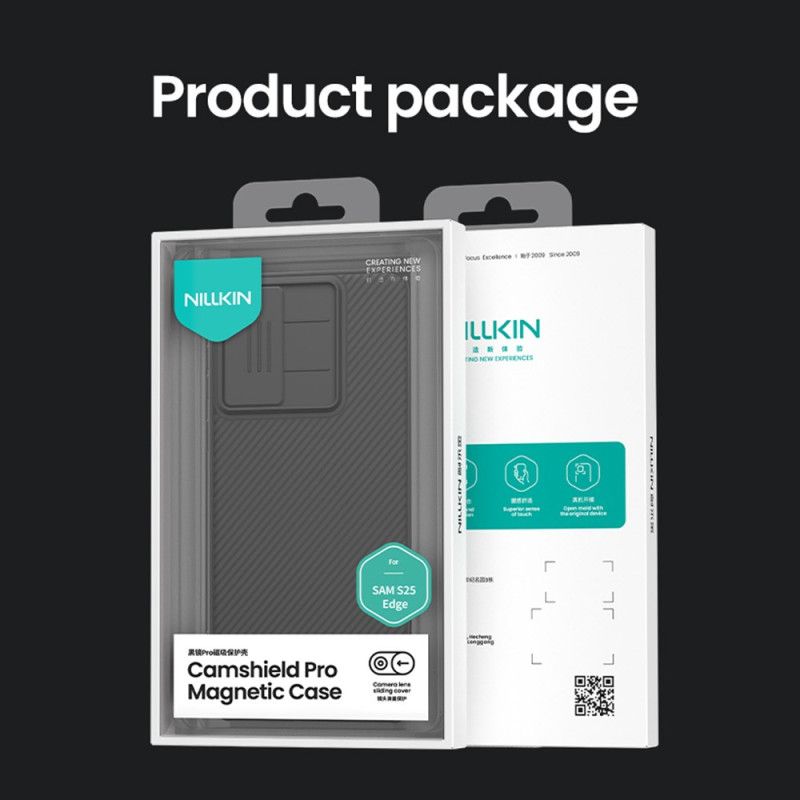 Cover Samsung Galaxy S25 5g Edge Camshield Pro Med Glidende Kameradæksel Nillkin