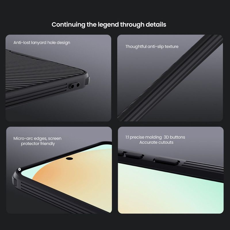 Cover Samsung Galaxy S25 5g Edge Camshield Pro Med Glidende Kameradæksel Nillkin