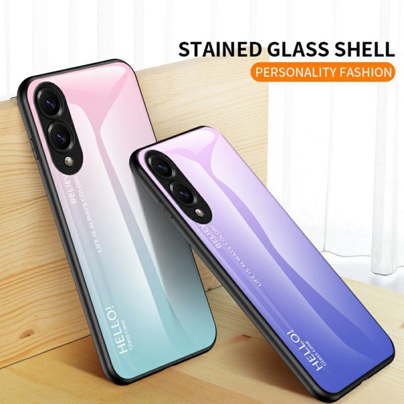 Cover Samsung Galaxy S25 5g Edge Hærdet Glas Hello