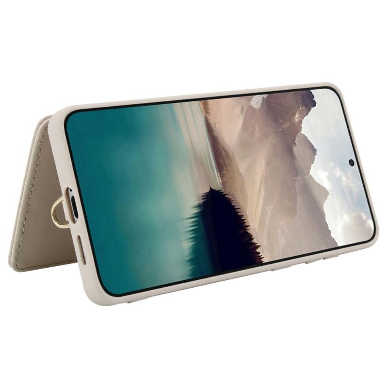 Cover Samsung Galaxy S25 5g Edge Kortholder Med Blomsterprint