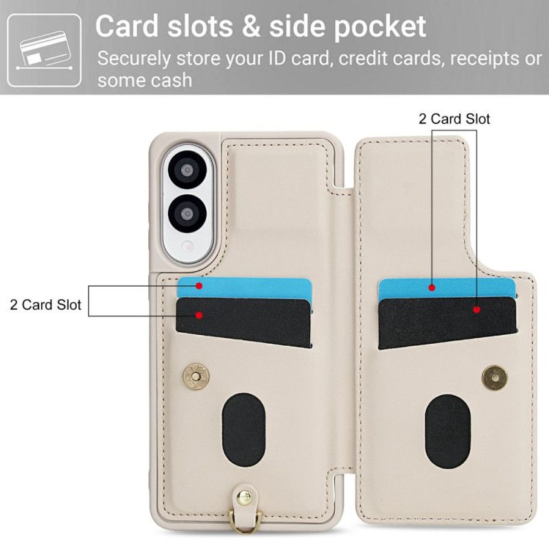 Cover Samsung Galaxy S25 5g Edge Kortholder Med Blomsterprint