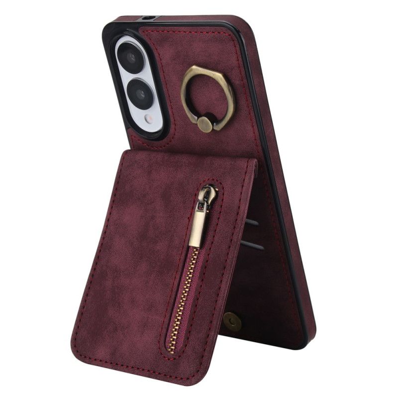 Cover Samsung Galaxy S25 5g Edge Pung Med Lynlås Og Rfid-teknologi