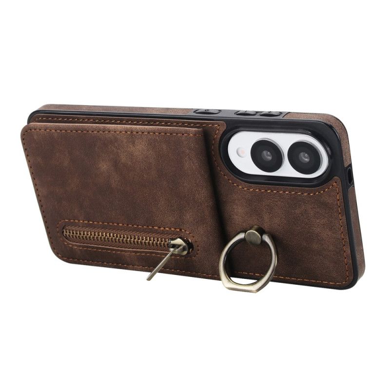 Cover Samsung Galaxy S25 5g Edge Pung Med Lynlås Og Rfid-teknologi