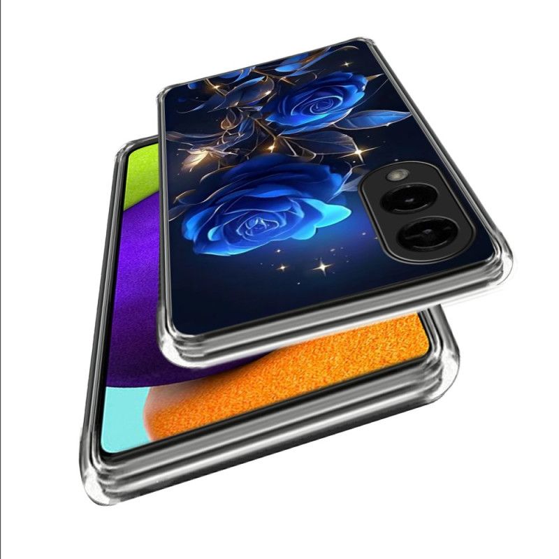 Cover Samsung Galaxy S25 5g Edge Telefon Etui Blå Roser