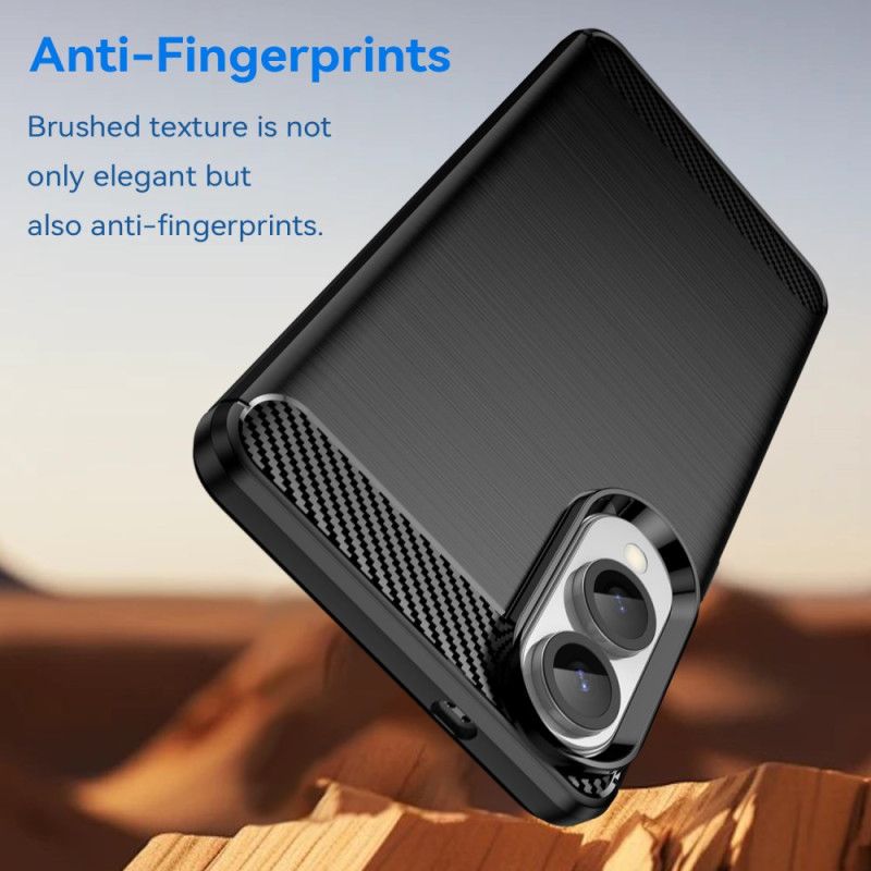 Cover Samsung Galaxy S25 5g Edge Telefon Etui Børstet Kulfiber