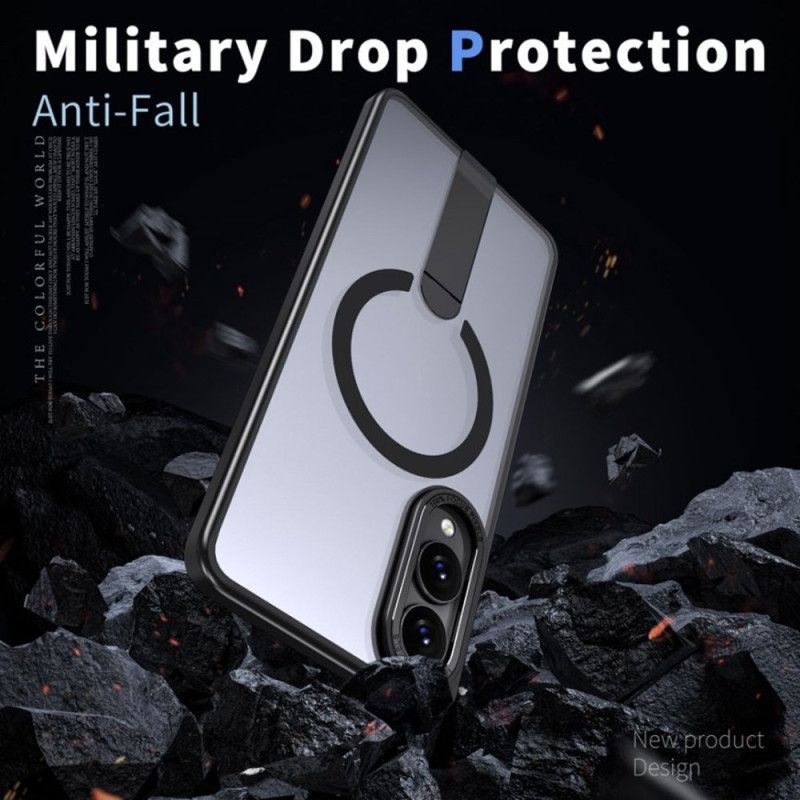 Cover Samsung Galaxy S25 5g Edge Telefon Etui Kompatibel Magsafe Med Integreret Stativ