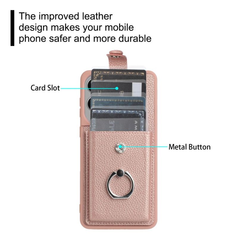 Cover Samsung Galaxy S25 5g Edge Telefon Etui Ringholder Og Kortholder