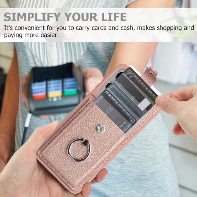 Cover Samsung Galaxy S25 5g Edge Telefon Etui Ringholder Og Kortholder