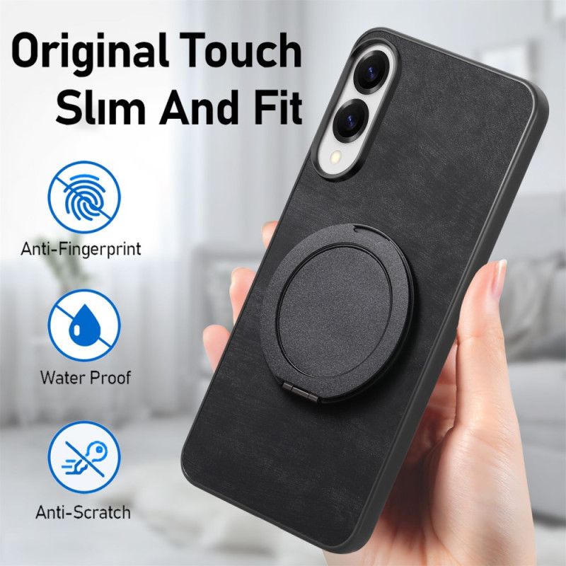 Cover Samsung Galaxy S25 5g Edge Telefon Etui Ruskindseffekt Med Roterende Stativ