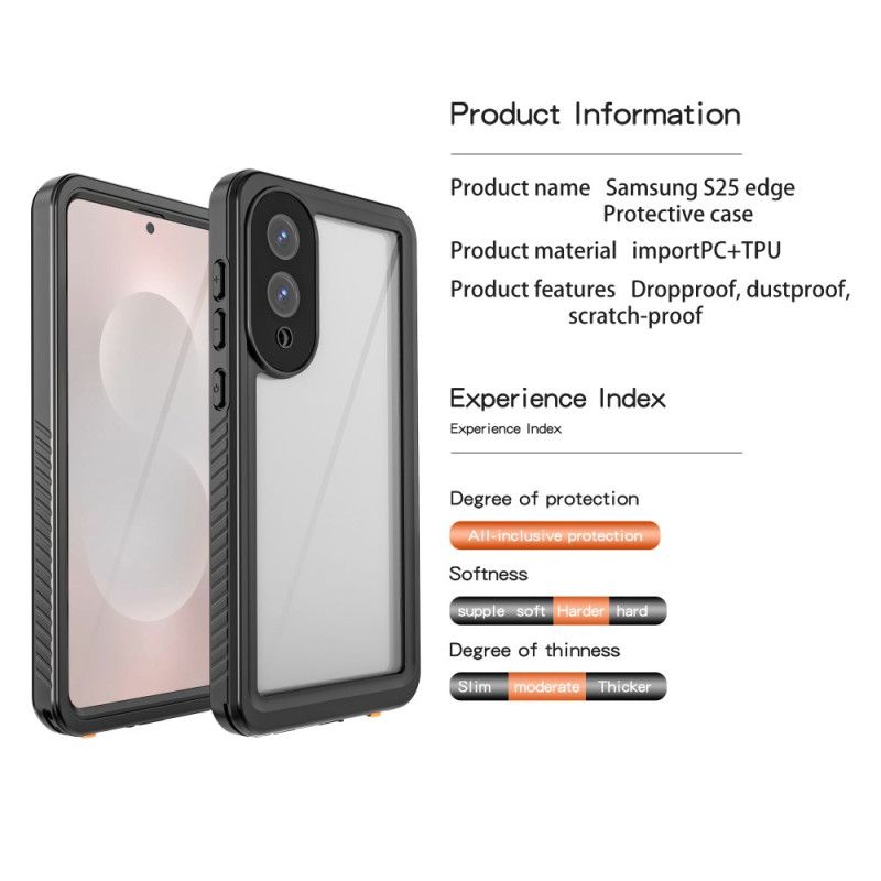 Cover Samsung Galaxy S25 5g Edge Vandtæt Og Stødsikker Redpepper