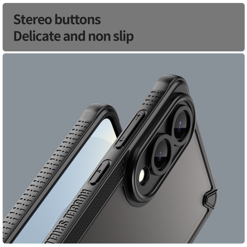 Cover Til Samsung Galaxy S25 5g Edge Børstet Gennemsigtig