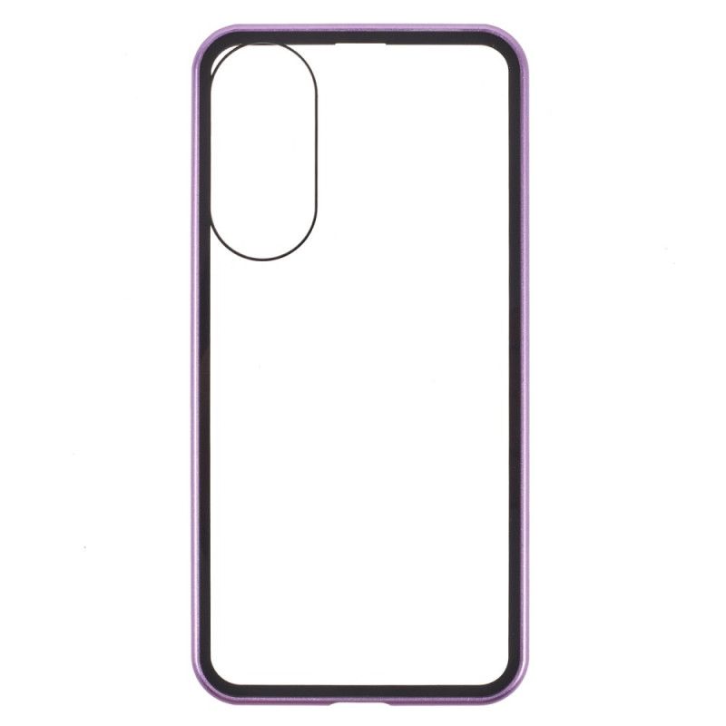 Cover Til Samsung Galaxy S25 5g Edge Hærdet Glas Og Magnetisk Ramme