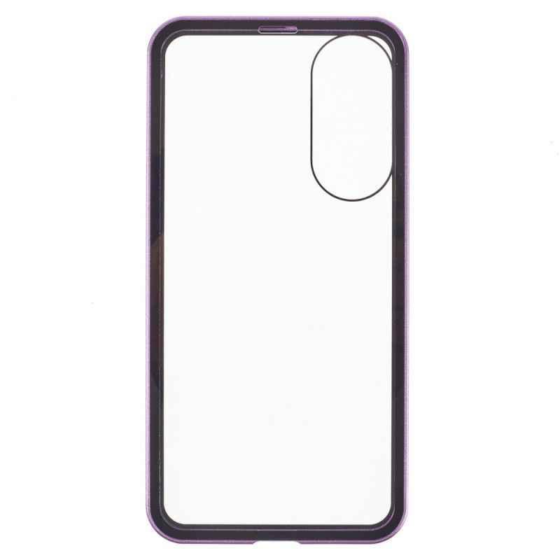 Cover Til Samsung Galaxy S25 5g Edge Hærdet Glas Og Magnetisk Ramme