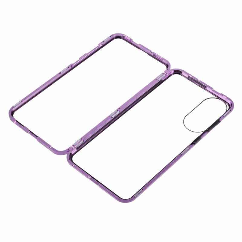 Cover Til Samsung Galaxy S25 5g Edge Hærdet Glas Og Magnetisk Ramme