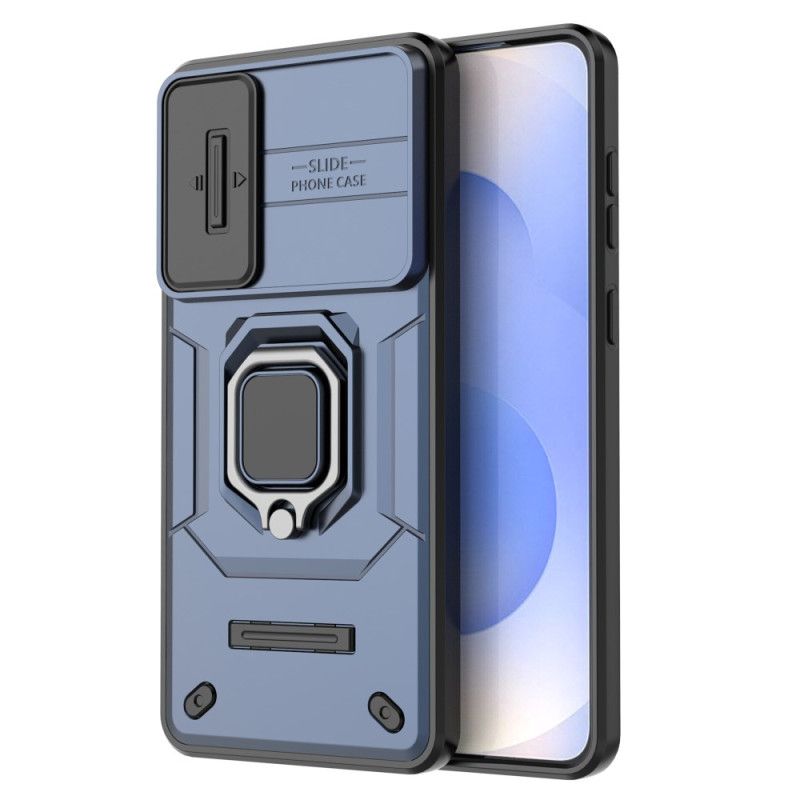 Cover Til Samsung Galaxy S25 5g Edge Holdbar Ring Med Linsebeskytter